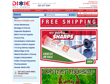 Tablet Screenshot of dixieems.com